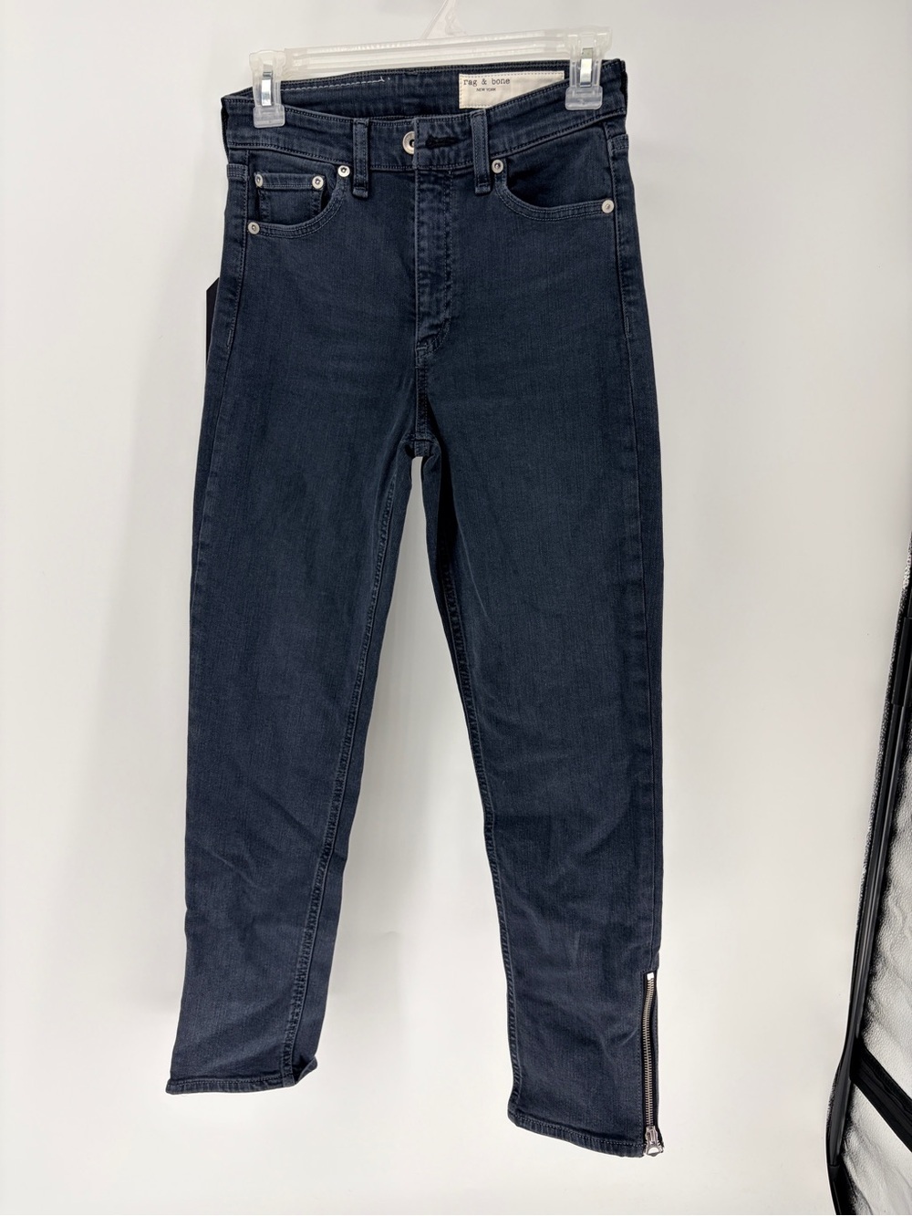 Rag & Bone Nina High Rise Zipper Ankle Cigarette Jeans Sz 25 NWT Minna (color)